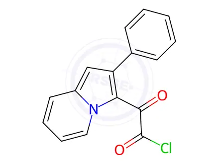 Chemical structure of 2-Oxo-2-(2-phenylindolizin-3-yl)acetyl chloride