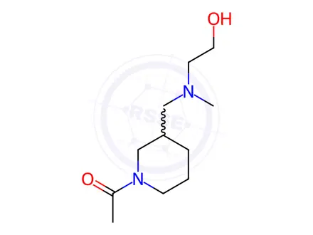 Chemical structure of 1-(3-(((2-Hydroxyethyl)(methyl)amino)methyl)piperidin-1-yl)ethanone