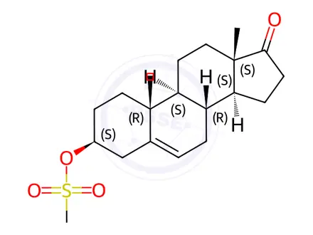 Chemical structure of 5-Androsten-3β-ol-17-one Methanesulfonate