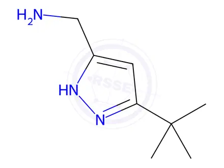 Chemical structure of [(5-tert-Butyl-1H-pyrazol-3-yl)methyl]amine Dihydrochloride