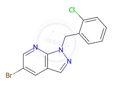 Chemical structure of 5-Bromo-1-(2-chlorobenzyl)-1h-pyrazolo[3,4-b]pyridine