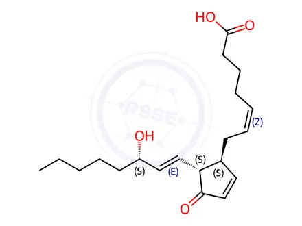 Chemical structure of Prostaglandin Impurity 9 (Prostaglandin J2)