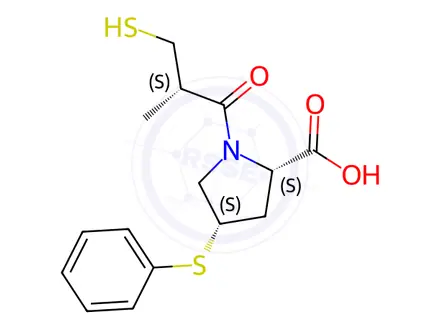 Chemical structure of Zofenopril Impurity 1(Zofenoprilat)