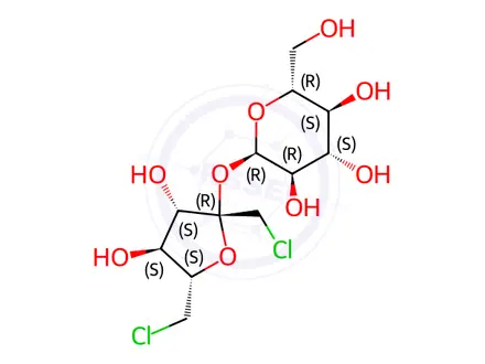 Chemical structure of Sucralose Impurity 6 (Sucralose EP Impurity F)