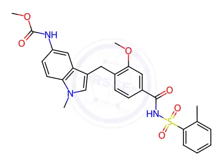 Chemical structure of Zafirlukast Impurity 1