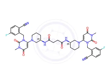 Chemical structure of Trelagliptin Impurity O