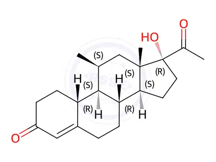 Chemical structure of Progesterone Impurity 35