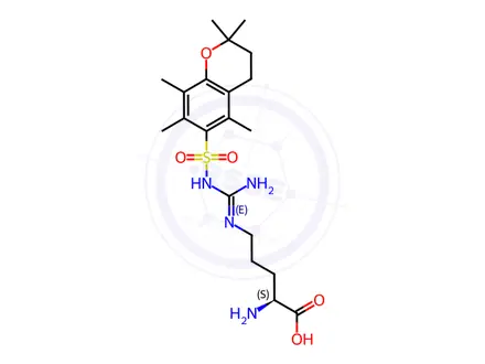 Chemical structure of H-Arg(Pmc)-OH