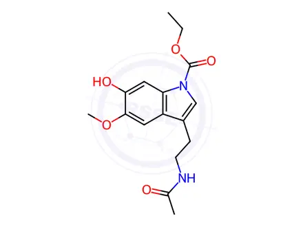 Chemical structure of N-Carboxylate-6-hydroxy Melatonin Ethyl Ester