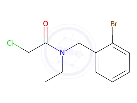 Chemical structure of N-(2-Bromobenzyl)-2-chloro-N-ethylacetamide