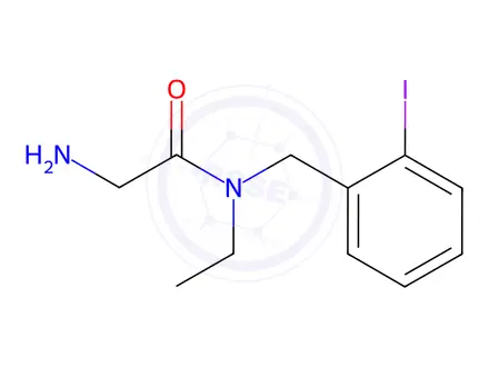 Chemical structure of 2-Amino-N-ethyl-N-(2-iodobenzyl)acetamide