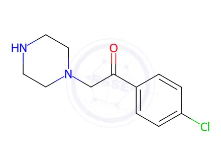 Chemical structure of 1-(4-Chlorophenyl)-2-(piperazin-1-yl)ethan-1-one Dihydrochloride