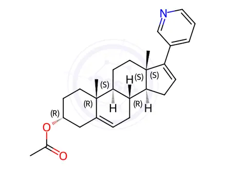 Chemical structure of Abiraterone Acetate Impurity 6 (Abiraterone Acetate 3-Epi)