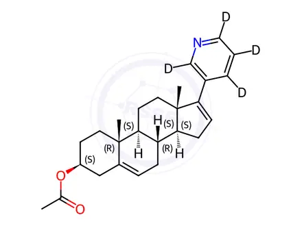 Chemical structure of Abiraterone Acetate-D4