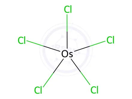 Chemical structure of dicesium carbonylpentachloroosmate(2-)