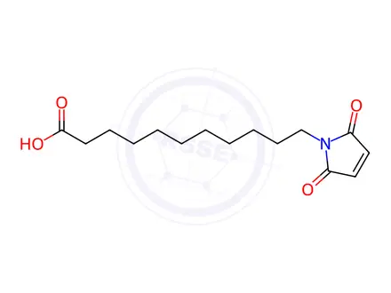 Chemical structure of 11-Maleimidoundecanoic acid