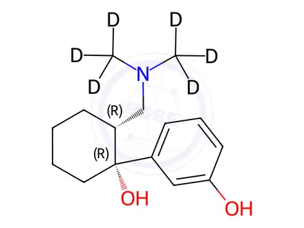 Chemical structure of O-Desmethyl Tramadol-d6