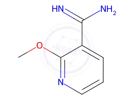 Chemical structure of 2-methoxypyridine-3-carboximidamide