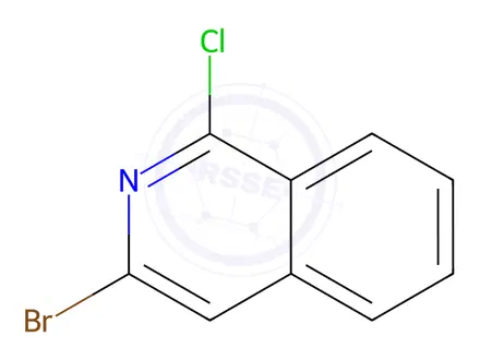 Chemical structure of Isoquinoline, 3-bromo-1-chloro-