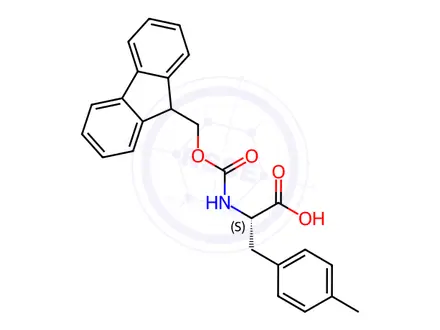 Chemical structure of Fmoc-p-Me-Phe-OH