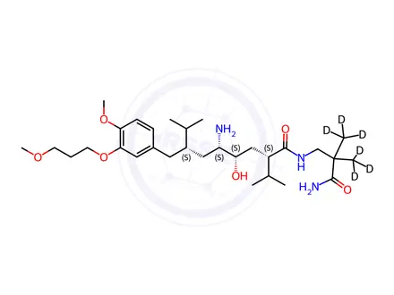 Chemical structure of Aliskiren-d6 Hydrochloride
