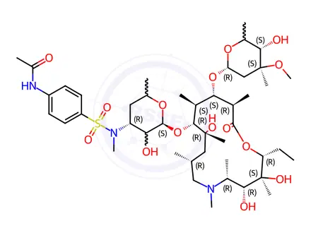 Chemical structure of Azithromycin EP Impurity H