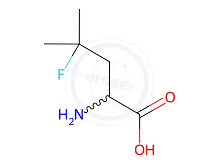 Chemical structure of Leucine, 4-fluoro-
