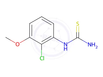 Chemical structure of Thiourea, (2-chloro-3-methoxyphenyl)-