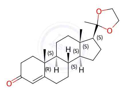 Chemical structure of Progesterone Impurity 43