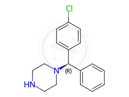Chemical structure of (R)-1-((4-Chlorophenyl)(phenyl)methyl)piperazine dihydrochloride
