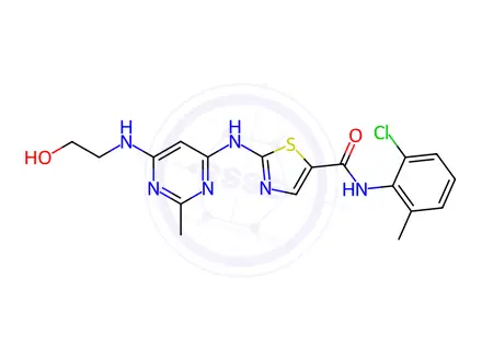 Chemical structure of Des-2-(Piperazin-1-yl) 2-Amino Dasatinib