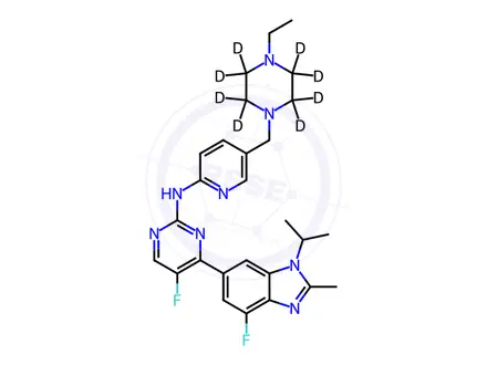 Chemical structure of Abemaciclib D8