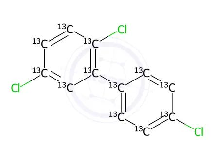 Chemical structure of 2,4',5-Trichlorobiphenyl-13C12