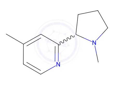 Chemical structure of 4-Methyl-2-(1-methylpyrrolidin-2-yl)pyridine