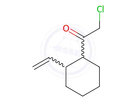 Chemical structure of Ethanone, 2-chloro-1-(2-ethenylcyclohexyl)-(9CI)