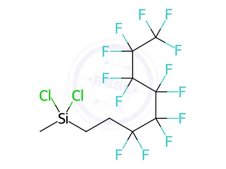 Chemical structure of 1H,1H,2H,2H-Perfluorooctylmethyldichlorosilane