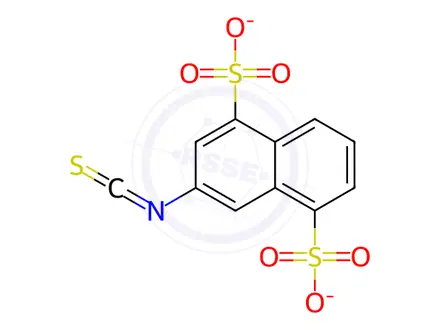 Chemical structure of 3-ISOTHIOCYANO-1,5-NAPHTHALENE DISULFONIC ACID DISODIUM SALT