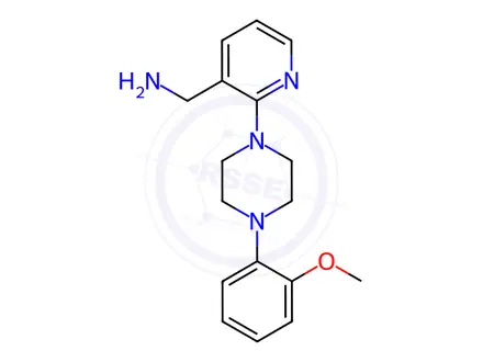 Chemical structure of ((2-[4-(2-MEthoxyphenyl)piperazin-1-yl]pyridin-3-yl)methyl)amine