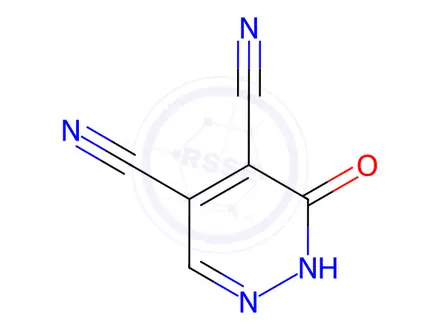 Chemical structure of 1,6-DIHYDRO-6-OXO-5-PYRIDAZINEDICARBONITRILE