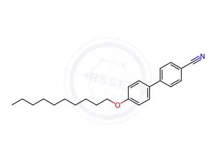 Chemical structure of 4′-(Decyloxy)[1,1′-biphenyl]-4-carbonitrile