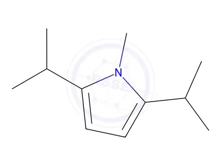 Chemical structure of Pyrrole, 2,5-diisopropyl-1-methyl-(8CI)