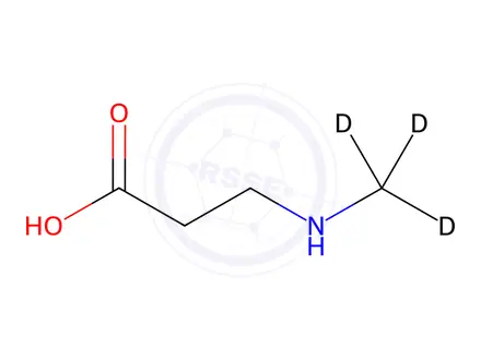 Chemical structure of N-Methyl-β-alanine-d3
