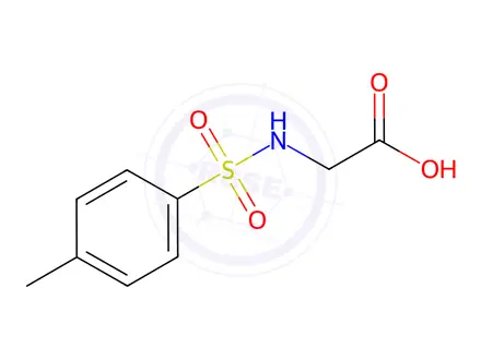 Chemical structure of N-p-Tosylglycine