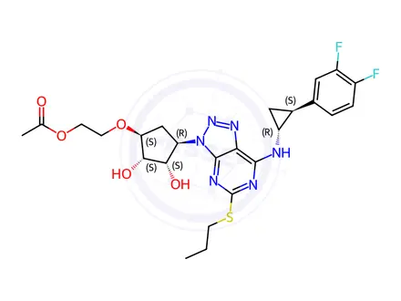 Chemical structure of Ticagrelor Impurity F