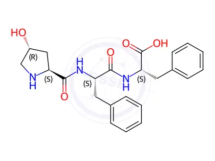 Chemical structure of Hyp-Phe-Phe