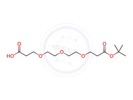 Chemical structure of 2,2-Dimethyl-4-oxo-3,7,10,13-tetraoxahexadecan-16-oic acid