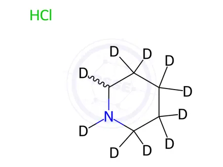 Chemical structure of Piperidine D10 Hydrochloride