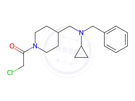 Chemical structure of 1-(4-((Benzyl(cyclopropyl)amino)methyl)piperidin-1-yl)-2-chloroethanone
