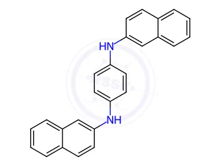 Chemical structure of N,N′-Bis(2-naphthyl)-p-phenylenediamine