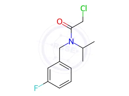 Chemical structure of 2-Chloro-N-(3-fluorobenzyl)-N-isopropylacetamide